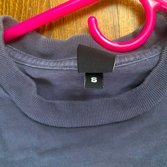 We Are Brain Dead - Embroidered Crew Neck Sweater - Navy/Yellow - Men’s SM - Picture 2 of 4